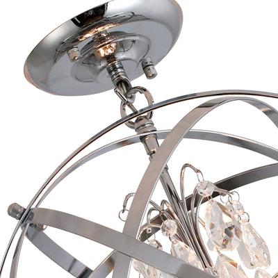 Maxax 4 - Light 16.5in Globe Semi Flush Mount #MX19026-4CH-C