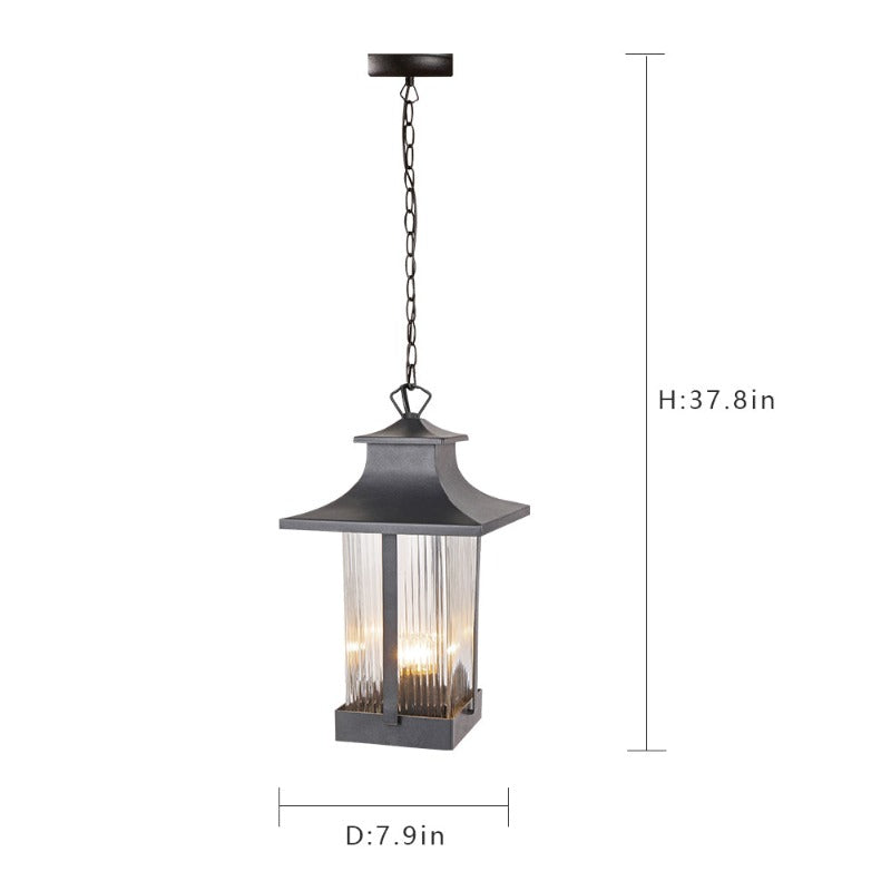 Maxax 1-Lights Outdoor Pendant Lights for Porch 