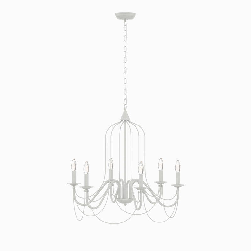 Maxax 6 - Light Candle Style Classic Chandelier 
