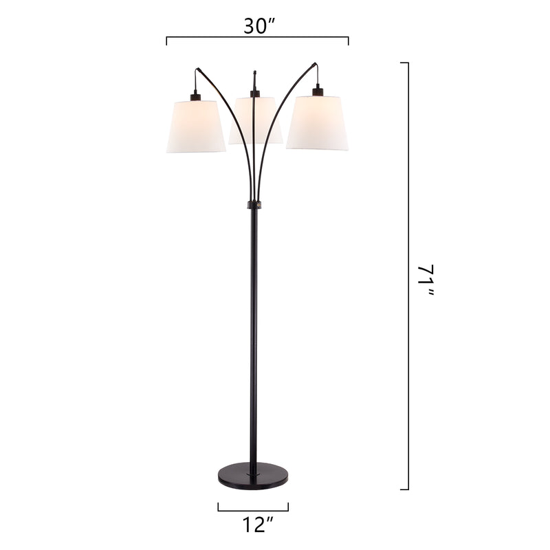 Maxax 71in Tree Floor Lamp with 3 lights 
