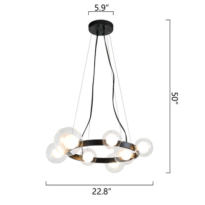 Maxax 7 - Light Candle Style Chandelier With Wrought Iron Accents #MX19123