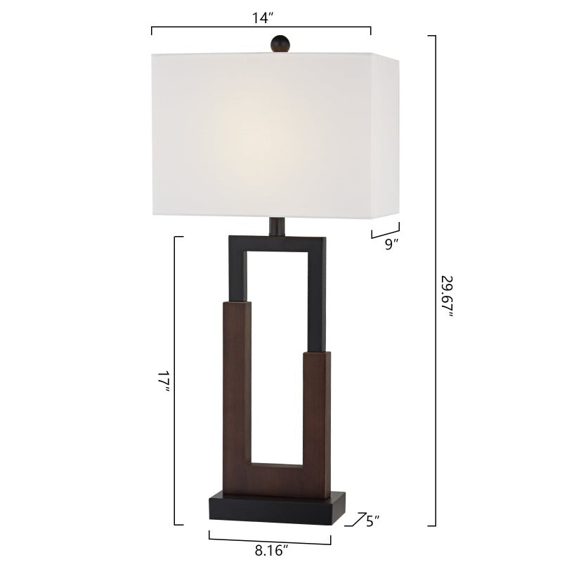 30in Table Lamp Set With USB
