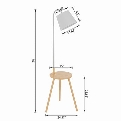 with table floor lamp