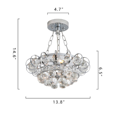 Maxax 3 - Light Unique / Statement Tiered Traditional Crystal Chandelier #19151-3CH