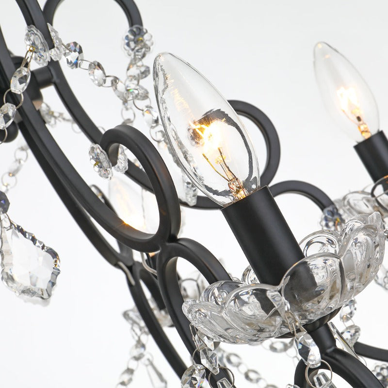 Maxax 5 -Light Candle Classic/Traditional Chandelier with Crystal Accent 