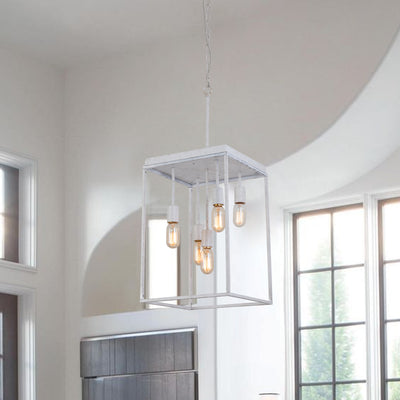 Maxax 5 - Light Square / Rectangle Chandeliers #19191-5WH