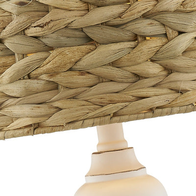 Maxax Coastal Rustic White Modern Table Lamp (Set of 2) #T150-WH
