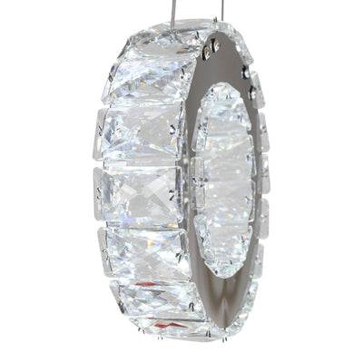 Maxax  5 - Light LED Layered Ring Crystal Chandelier #YX-25