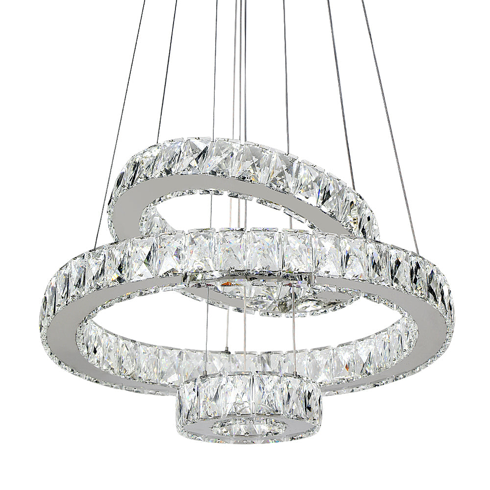 Maxax 3 - Light Unique / Statement Geometric LED Crystal  Chandelier #YX-400