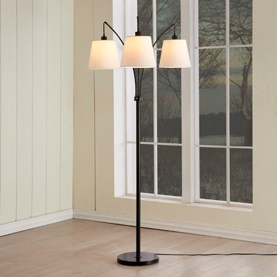 Maxax 71in Tree Floor Lamp with 3 lights #F68-WH