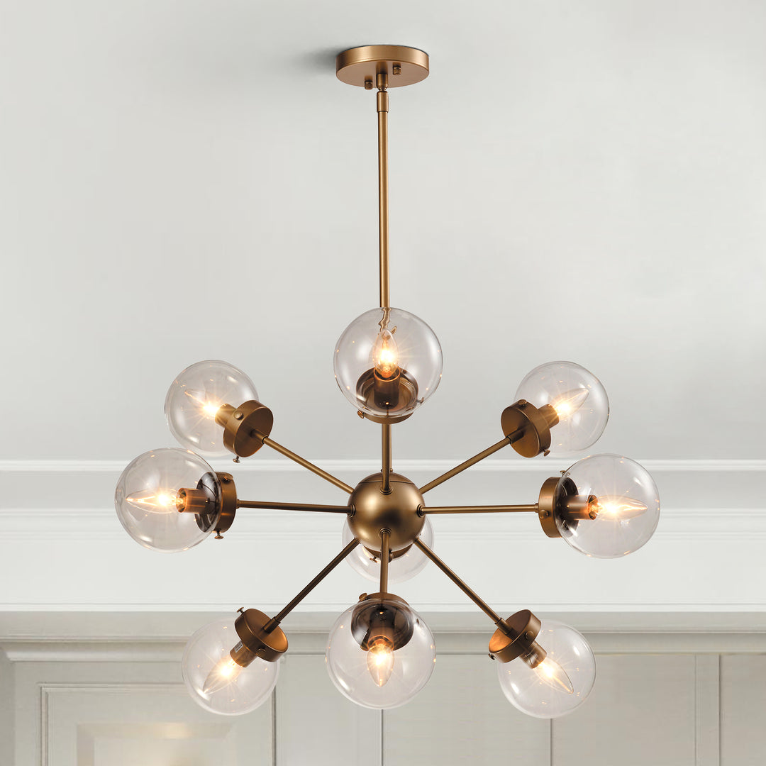 Maxax 9 - Light Sputnik Sphere Chandelier #MX1602-P9