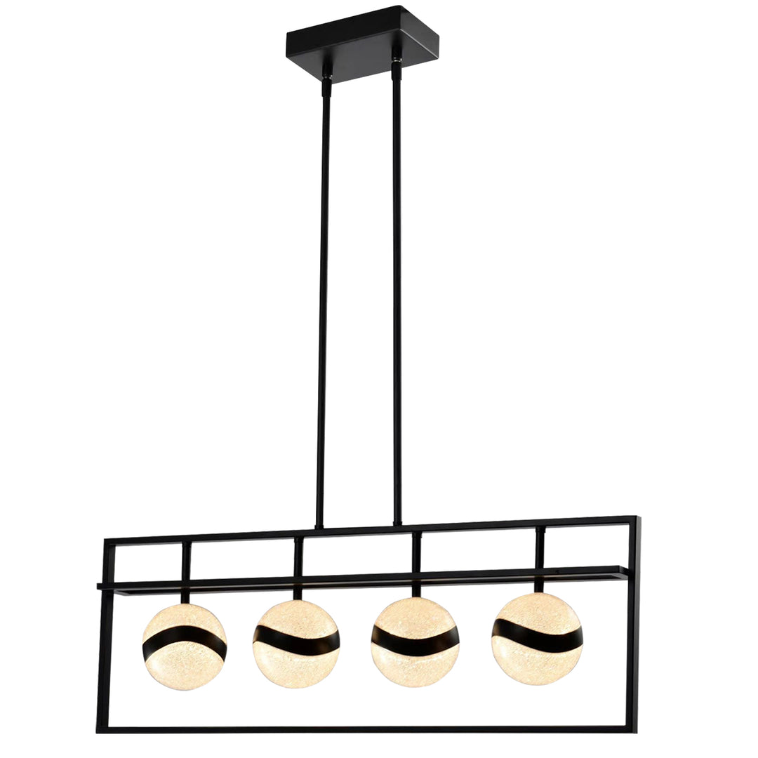 Maxax 4-light LED Rectangle Chandelier #MX2027-P4