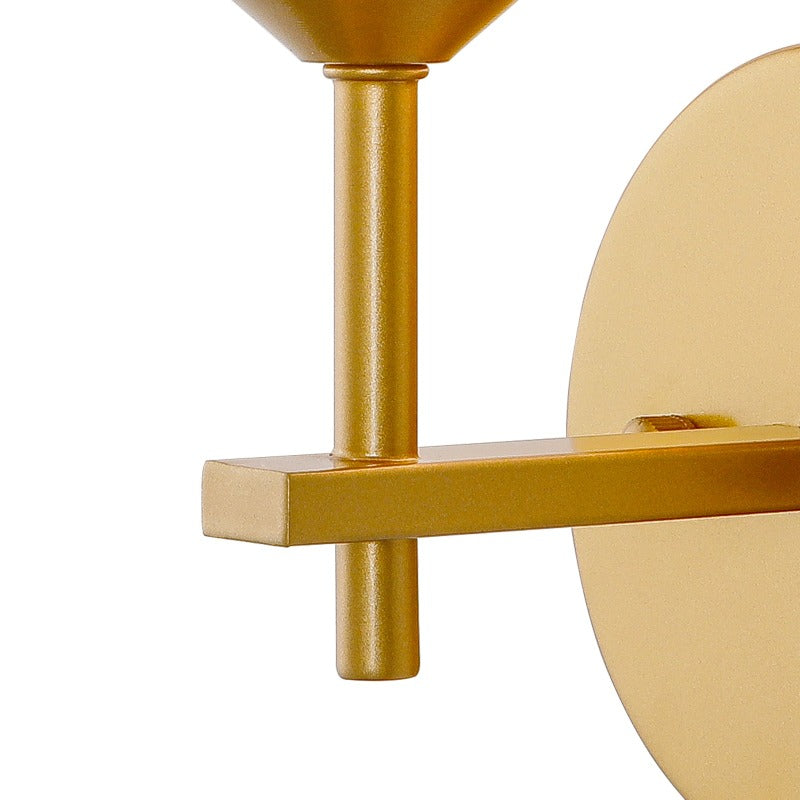 Maxax 1 - Light Dimmable Gold Armed Sconce (Set of 2) #MX19053-1GD-W