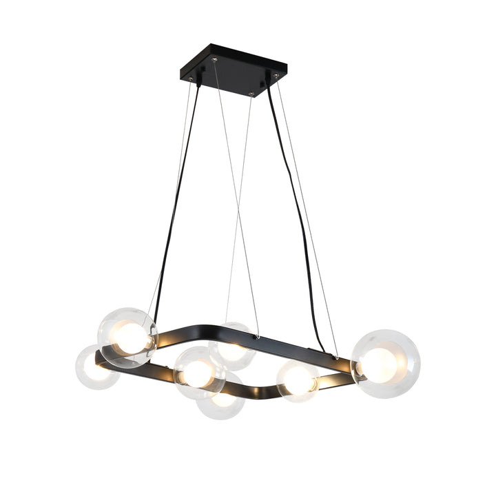 Maxax 7 - Light Candle Style Wagon Wheel Chandelier With Wrought Iron Accents #MX19124-7