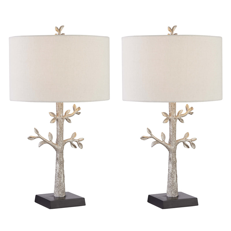 Maxax 26.5in Antique Gold Table Lamp Set (Set of 2)
