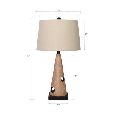 27in table lamp set with usb