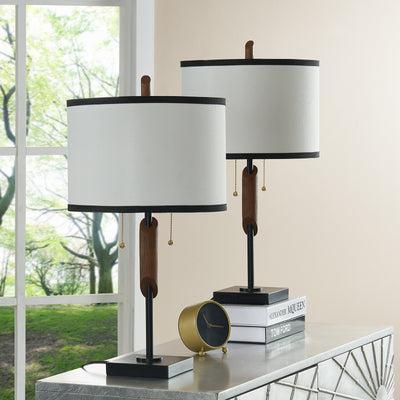 Maxax 24in Black Table Lamp Set of 2 #T88-2BK