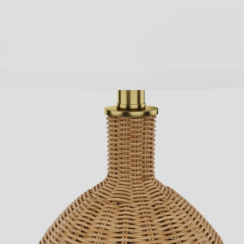 Maxax 22in Rattan Table Lamp (Set of 2) 