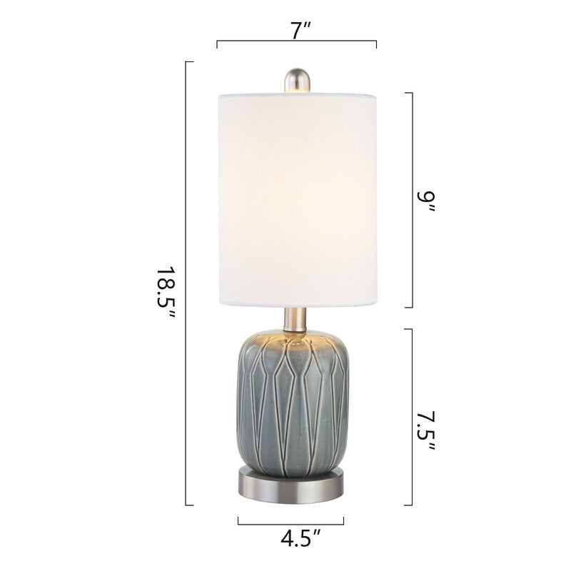 maxax 18in ceramic table lamp set