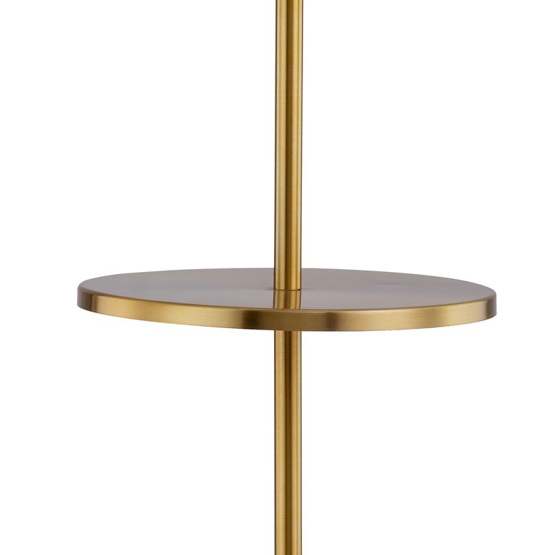 Maxax 65in Tray 2 Light Gold Table Floor Lamp 
