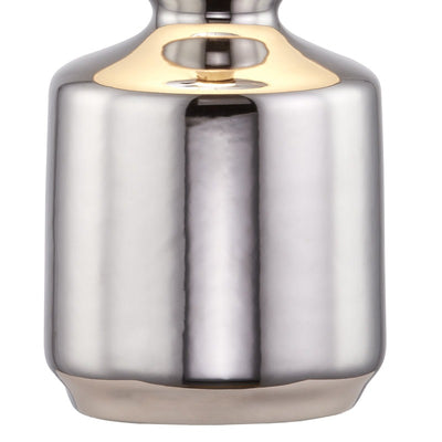 Maxax 14.75in Nickel Ceramic Table Lamp #T60-CH-S