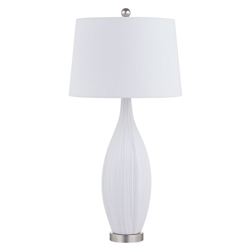 white ceramic table lamp set of 2