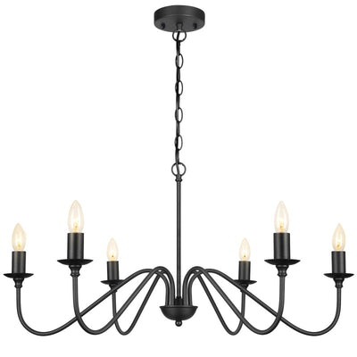 6 lights candle chandelier