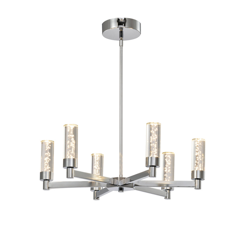 Maxax 6 - Light Traditional Chandelier With Wrought Iron Accents 