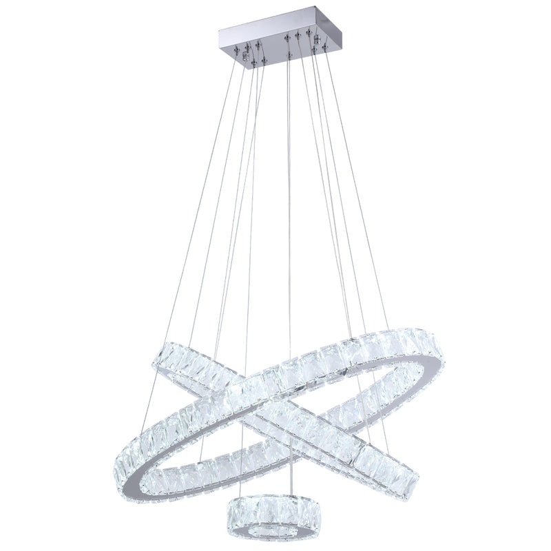 Ring layered LED Crystal Chandelier
