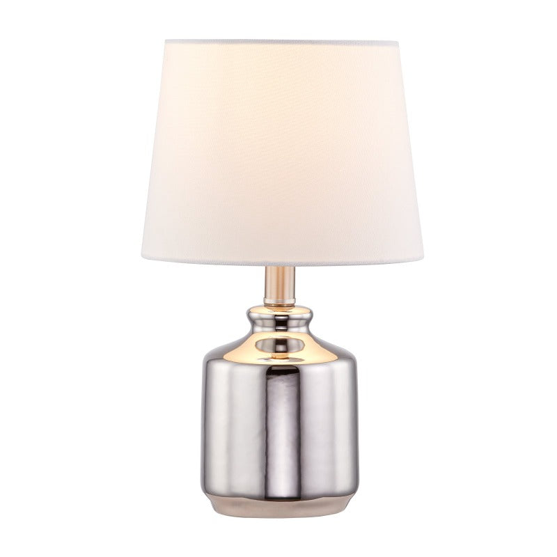 Maxax 14.75in Nickel Ceramic Table Lamp 