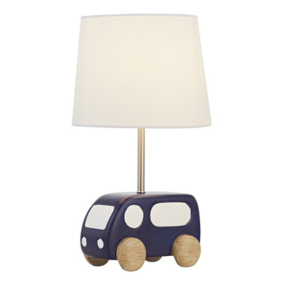 Maxax 16 Inch Bedside Blue Child/Kids Table Lamp #T115-DB-S