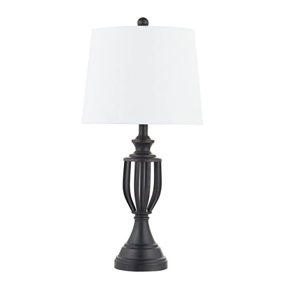 26.5in country table lamp set