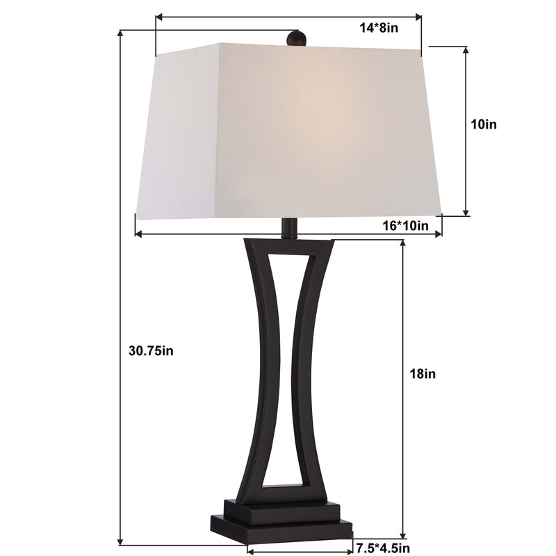 Maxax 30.75in Farmhouse Table Lamps Set of 2 