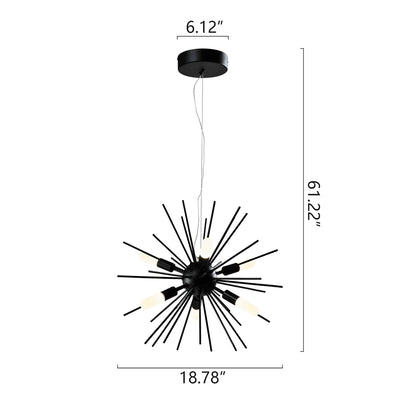Maxax 6 - Light Sputnik Sphere Led Chandelier#MX21036-P6