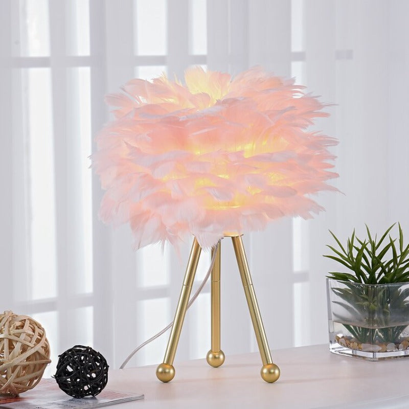 Feather Table Lamp