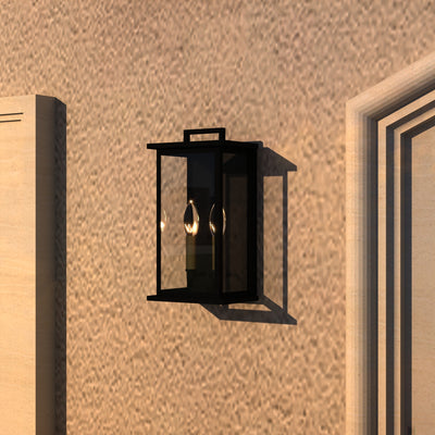 Maxax Dusk Till Dawn Outdoor Wall Light #MX7007-W2BK