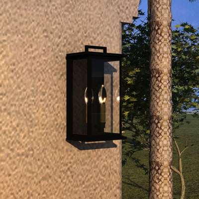 Maxax Dusk Till Dawn Outdoor Wall Light #MX7007-W2BK